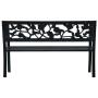 Gartenbank aus schwarzem Stahl, 125 cm von vidaXL, Gartenbänke - Ref: Foro24-47942, Preis: 82,03 €, Rabatt: %