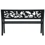 Gartenbank aus schwarzem Stahl, 125 cm von vidaXL, Gartenbänke - Ref: Foro24-47942, Preis: 83,42 €, Rabatt: %