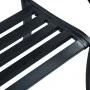 Gartenbank aus schwarzem Stahl, 125 cm von vidaXL, Gartenbänke - Ref: Foro24-47942, Preis: 83,42 €, Rabatt: %