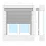 Anthrazitgraue Aluminium-Jalousie 160x150 cm von vidaXL, Fensterläden - Ref: Foro24-144987, Preis: 349,84 €, Rabatt: %