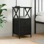 Mesita de noche madera contrachapada negra 34x35,5x70 cm de vidaXL, Mesitas de noche - Ref: Foro24-825943, Precio: 58,00 €, D...