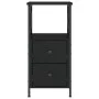 Mesita de noche madera contrachapada negra 34x35,5x70 cm de vidaXL, Mesitas de noche - Ref: Foro24-825943, Precio: 58,00 €, D...