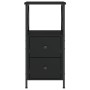 Schwarzer Nachttisch aus Sperrholz, 34 x 35,5 x 70 cm von vidaXL, Nachttische - Ref: Foro24-825943, Preis: 58,72 €, Rabatt: %