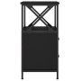 Schwarzer Nachttisch aus Sperrholz, 34 x 35,5 x 70 cm von vidaXL, Nachttische - Ref: Foro24-825943, Preis: 58,72 €, Rabatt: %
