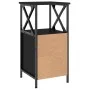Mesita de noche madera contrachapada negra 34x35,5x70 cm de vidaXL, Mesitas de noche - Ref: Foro24-825943, Precio: 58,00 €, D...