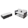 4-teiliges Gartenmöbel-Set und braune synthetische Rattankissen von vidaXL, Gartensets - Ref: Foro24-40736, Preis: 327,11 €, ...