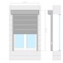 Anthrazitgraues Aluminiumrollo 110x220 cm von vidaXL, Fensterläden - Ref: Foro24-144983, Preis: 350,68 €, Rabatt: %