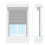 Anthrazitgraues Aluminiumrollo 110x220 cm von vidaXL, Fensterläden - Ref: Foro24-144983, Preis: 350,68 €, Rabatt: %