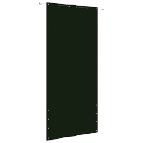 Toldo pantalla para balcón tela oxford verde oscuro 120x240 cm