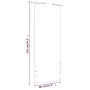 Blaue Balkonmarkise aus Oxford-Stoff, 80 x 240 cm von vidaXL, Sonnenschirme - Ref: Foro24-148533, Preis: 24,26 €, Rabatt: %