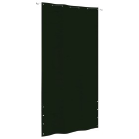 Toldo pantalla para balcón tela oxford verde oscuro 140x240 cm