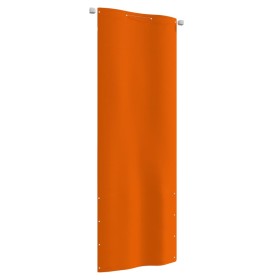 Toldo pantalla para balcón de tela oxford naranja 80x240 cm