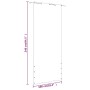 Blaue Oxford Stoff-Balkonmarkise 100x240 cm von vidaXL, Sonnenschirme - Ref: Foro24-148534, Preis: 28,10 €, Rabatt: %
