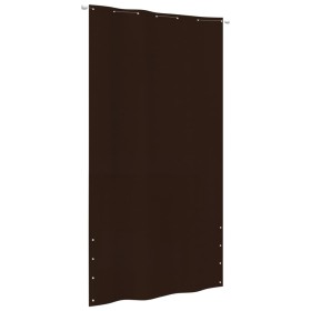 Toldo pantalla para balcón tela oxford marrón 140x240 cm