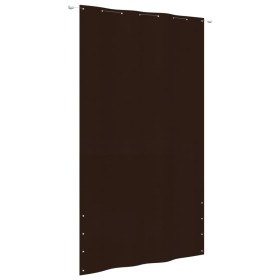 Toldo pantalla para balcón tela oxford marrón 160x240 cm