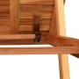 Adjustable sun lounger with solid acacia wood side table by vidaXL, Loungers - Ref: Foro24-42594, Price: 209,57 €, Discount: %