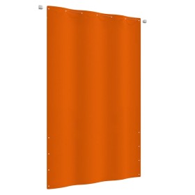 Toldo pantalla para balcón de tela oxford naranja 140x240 cm