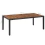 Garten-Essset, 9-teilig, synthetisches Rattan und schwarzes Akazienholz von vidaXL, Gartensets - Ref: Foro24-43936, Preis: 60...