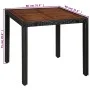 Garden dining set 5 pieces synthetic rattan and black acacia wood by vidaXL, Garden sets - Ref: Foro24-43934, Price: 332,75 €...