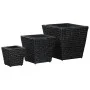 Conjunto de arriates 3 piezas jacinto de agua negro by vidaXL, Pots and planters - Ref: Foro24-45573, Price: 49,15 €, Discoun...