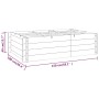 Hochbeet massives Zirbenholz imprägniert 150x100x40 cm von vidaXL, Töpfe und Pflanzgefäße - Ref: Foro24-41915, Preis: 63,45 €...