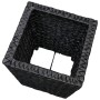 Conjunto de arriates 3 piezas jacinto de agua negro by vidaXL, Pots and planters - Ref: Foro24-45573, Price: 78,82 €, Discoun...