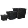 Conjunto de arriates 3 piezas jacinto de agua negro by vidaXL, Pots and planters - Ref: Foro24-45573, Price: 49,15 €, Discoun...