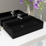 Keramikspüle mit Hahnloch 76x42,5x14,5 cm schwarz von vidaXL, Sinkt - Ref: Foro24-142743, Preis: 137,03 €, Rabatt: %