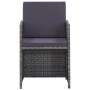9-piece garden dining set and gray synthetic rattan cushions by vidaXL, Garden sets - Ref: Foro24-46377, Price: 599,76 €, Dis...
