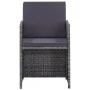 Set comedor de jardín 9 piezas y cojines ratán sintético gris de vidaXL, Conjuntos de jardín - Ref: Foro24-46377, Precio: 674...