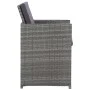 Set comedor de jardín 9 piezas y cojines ratán sintético gris de vidaXL, Conjuntos de jardín - Ref: Foro24-46377, Precio: 674...