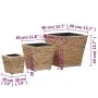 Conjunto de arriates 3 piezas jacinto de agua de vidaXL, Maceteros y jardineras - Ref: Foro24-45571, Precio: 74,00 €, Descuen...