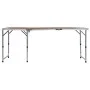 Aluminum folding camping table 180x60 cm by vidaXL, camping furniture - Ref: Foro24-48174, Price: 88,96 €, Discount: %