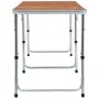 Aluminum folding camping table 180x60 cm by vidaXL, camping furniture - Ref: Foro24-48174, Price: 88,96 €, Discount: %