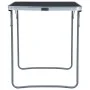 Folding camping table with gray metal structure 80x60 cm by vidaXL, camping furniture - Ref: Foro24-48171, Price: 45,77 €, Di...