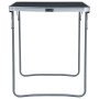 Mesa de camping plegable con estructura de metal gris 80x60 cm de vidaXL, Mobiliario de camping - Ref: Foro24-48171, Precio: ...