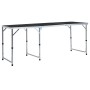 Mesa de camping plegable de aluminio gris 180x60 cm de vidaXL, Mobiliario de camping - Ref: Foro24-48175, Precio: 81,87 €, De...