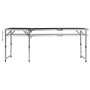 Mesa de camping plegable de aluminio gris 180x60 cm de vidaXL, Mobiliario de camping - Ref: Foro24-48175, Precio: 81,87 €, De...