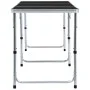 Mesa de camping plegable de aluminio gris 180x60 cm de vidaXL, Mobiliario de camping - Ref: Foro24-48175, Precio: 85,29 €, De...