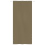 Toldo pantalla para balcón de tela oxford gris taupe 120x240 cm