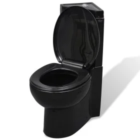 Black ceramic corner WC toilet by vidaXL, Bathrooms - Ref: Foro24-141134, Price: 313,34 €, Discount: %