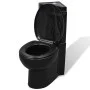 Eck-WC aus schwarzer Keramik von vidaXL, Badezimmer - Ref: Foro24-141134, Preis: 313,34 €, Rabatt: %