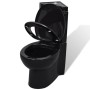 Black ceramic corner WC toilet by vidaXL, Bathrooms - Ref: Foro24-141134, Price: 303,60 €, Discount: %