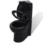 Eck-WC aus schwarzer Keramik von vidaXL, Badezimmer - Ref: Foro24-141134, Preis: 313,34 €, Rabatt: %