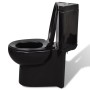 Eck-WC aus schwarzer Keramik von vidaXL, Badezimmer - Ref: Foro24-141134, Preis: 303,60 €, Rabatt: %