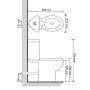 Eck-WC aus schwarzer Keramik von vidaXL, Badezimmer - Ref: Foro24-141134, Preis: 313,34 €, Rabatt: %