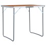 Klappbarer Campingtisch mit Metallstruktur 80x60 cm von vidaXL, Campingmöbel - Ref: Foro24-48170, Preis: 47,01 €, Rabatt: %