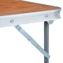 Folding camping table with metal structure 80x60 cm by vidaXL, camping furniture - Ref: Foro24-48170, Price: 46,14 €, Discoun...