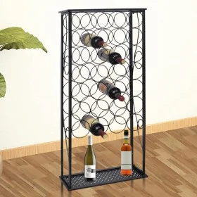 Metal wine rack for 28 bottles by vidaXL, Wine racks - Ref: Foro24-240942, Price: 61,88 €, Discount: %