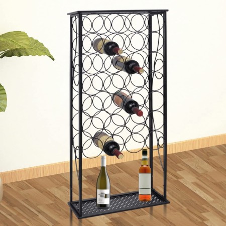 Weinregal aus Metall für 28 Flaschen von vidaXL, Weinregale - Ref: Foro24-240942, Preis: 62,34 €, Rabatt: %